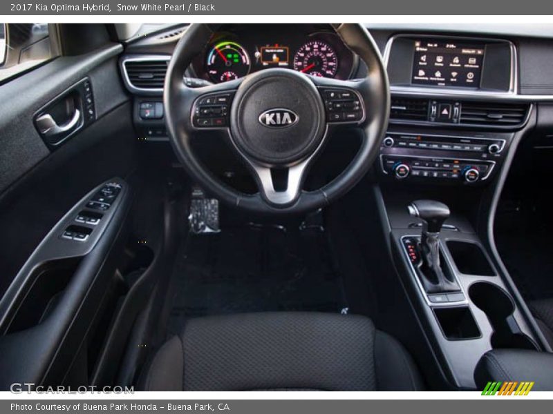 Dashboard of 2017 Optima Hybrid