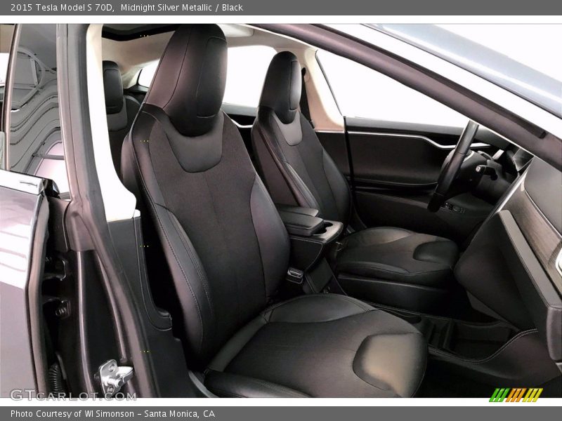 Front Seat of 2015 Model S 70D