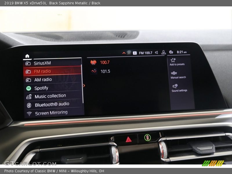 Black Sapphire Metallic / Black 2019 BMW X5 xDrive50i