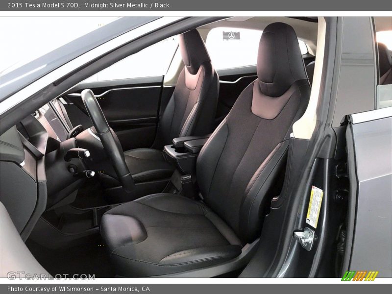  2015 Model S 70D Black Interior