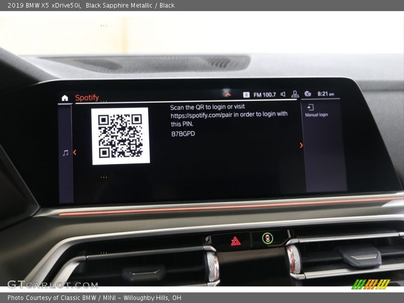 Black Sapphire Metallic / Black 2019 BMW X5 xDrive50i