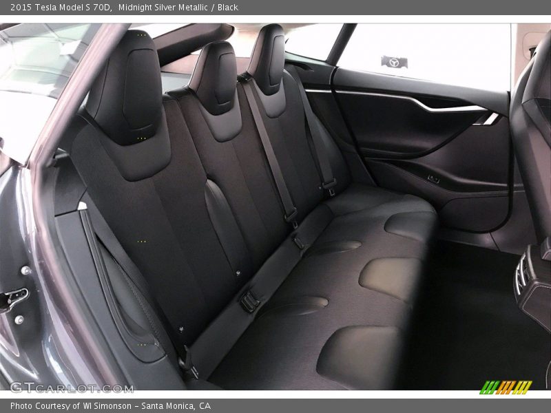 Rear Seat of 2015 Model S 70D