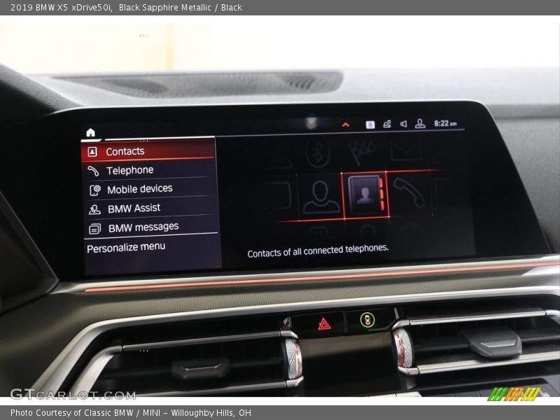 Black Sapphire Metallic / Black 2019 BMW X5 xDrive50i
