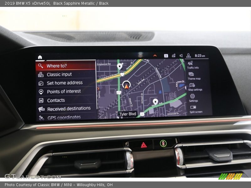 Black Sapphire Metallic / Black 2019 BMW X5 xDrive50i