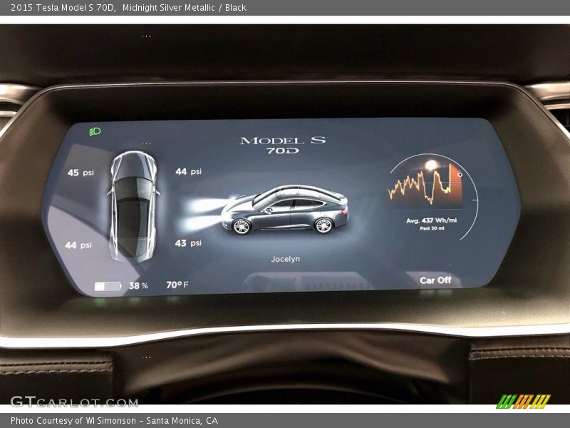  2015 Model S 70D 70D Gauges