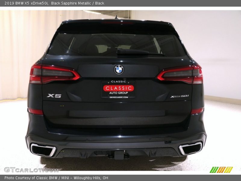 Black Sapphire Metallic / Black 2019 BMW X5 xDrive50i