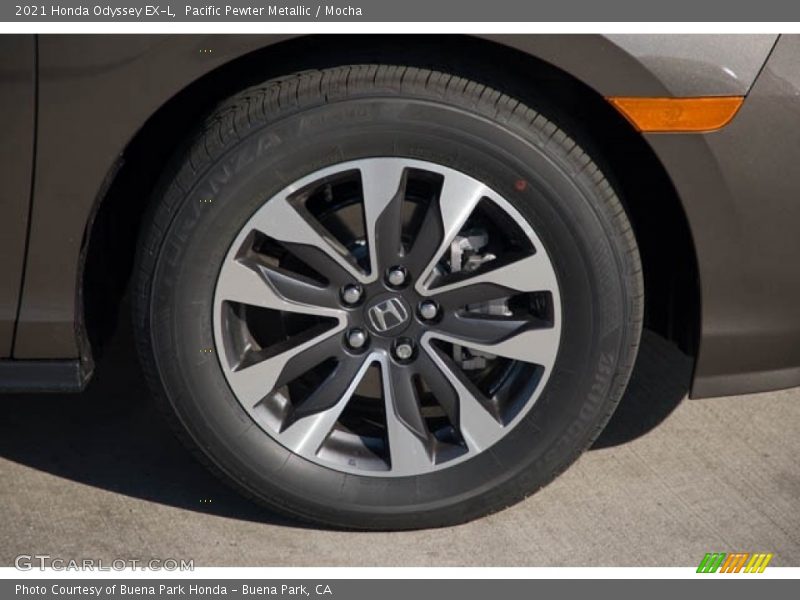 Pacific Pewter Metallic / Mocha 2021 Honda Odyssey EX-L