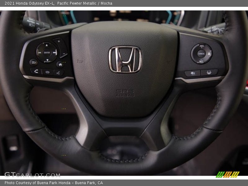 Pacific Pewter Metallic / Mocha 2021 Honda Odyssey EX-L