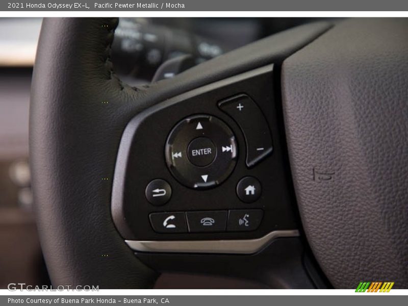 Pacific Pewter Metallic / Mocha 2021 Honda Odyssey EX-L