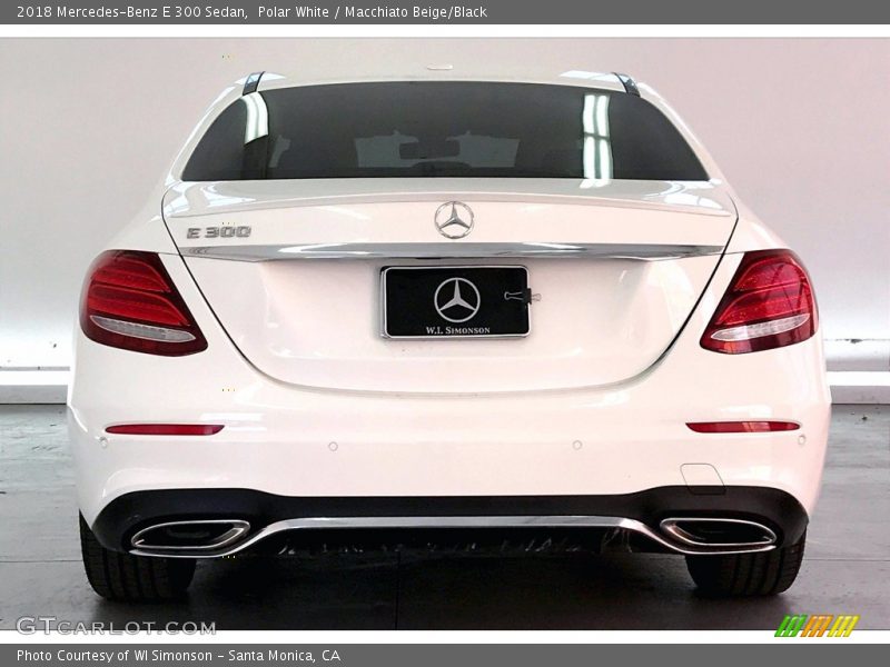 Polar White / Macchiato Beige/Black 2018 Mercedes-Benz E 300 Sedan