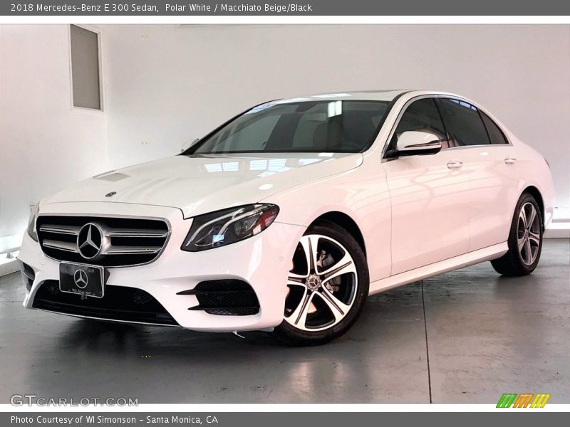 Polar White / Macchiato Beige/Black 2018 Mercedes-Benz E 300 Sedan