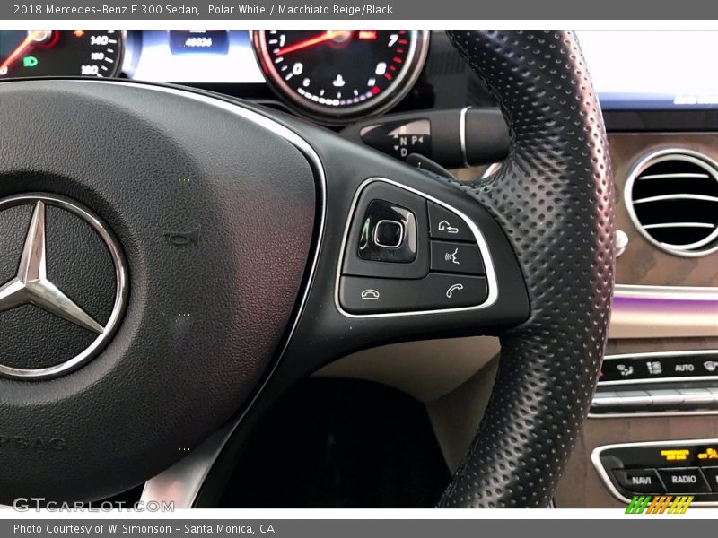 Polar White / Macchiato Beige/Black 2018 Mercedes-Benz E 300 Sedan