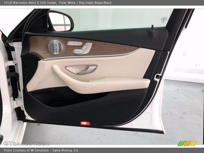 Polar White / Macchiato Beige/Black 2018 Mercedes-Benz E 300 Sedan