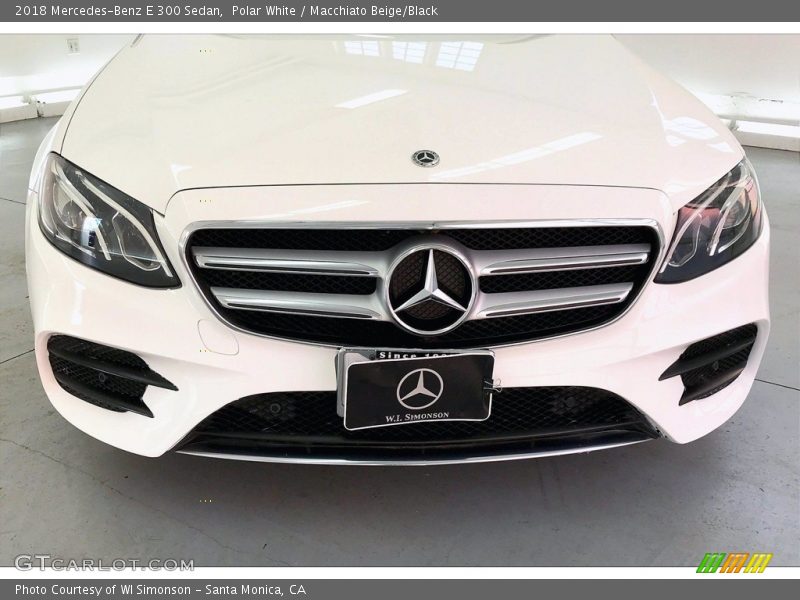 Polar White / Macchiato Beige/Black 2018 Mercedes-Benz E 300 Sedan