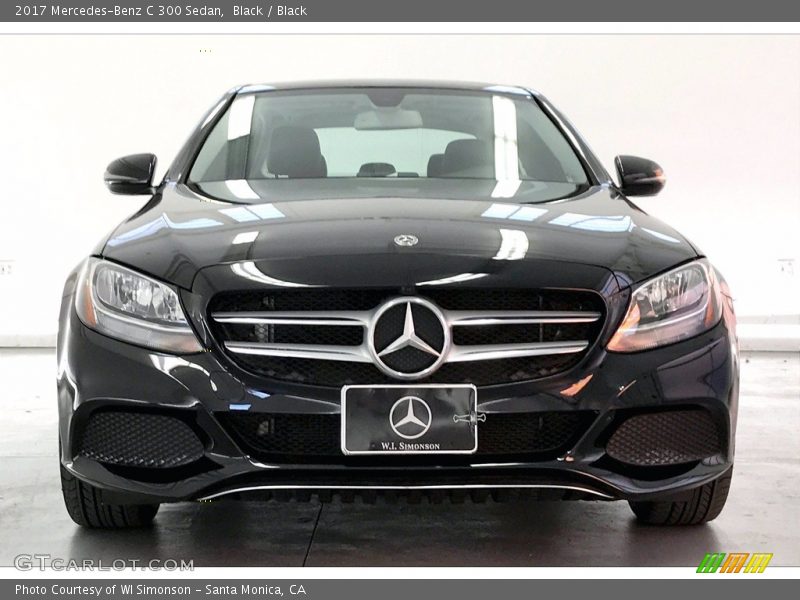 Black / Black 2017 Mercedes-Benz C 300 Sedan