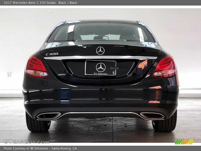Black / Black 2017 Mercedes-Benz C 300 Sedan