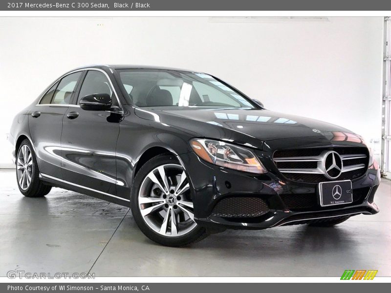 Black / Black 2017 Mercedes-Benz C 300 Sedan