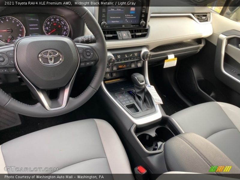 Midnight Black Metallic / Light Gray 2021 Toyota RAV4 XLE Premium AWD