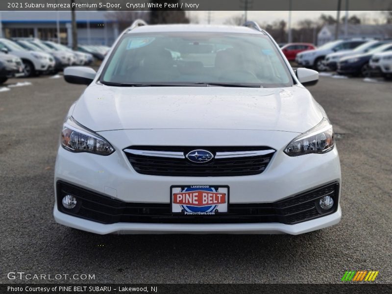 Crystal White Pearl / Ivory 2021 Subaru Impreza Premium 5-Door