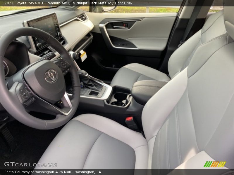 Midnight Black Metallic / Light Gray 2021 Toyota RAV4 XLE Premium AWD