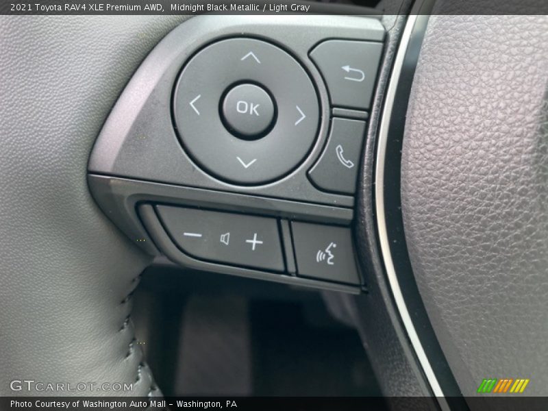 Midnight Black Metallic / Light Gray 2021 Toyota RAV4 XLE Premium AWD