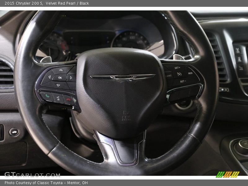 Velvet Red Pearl / Black 2015 Chrysler 200 S