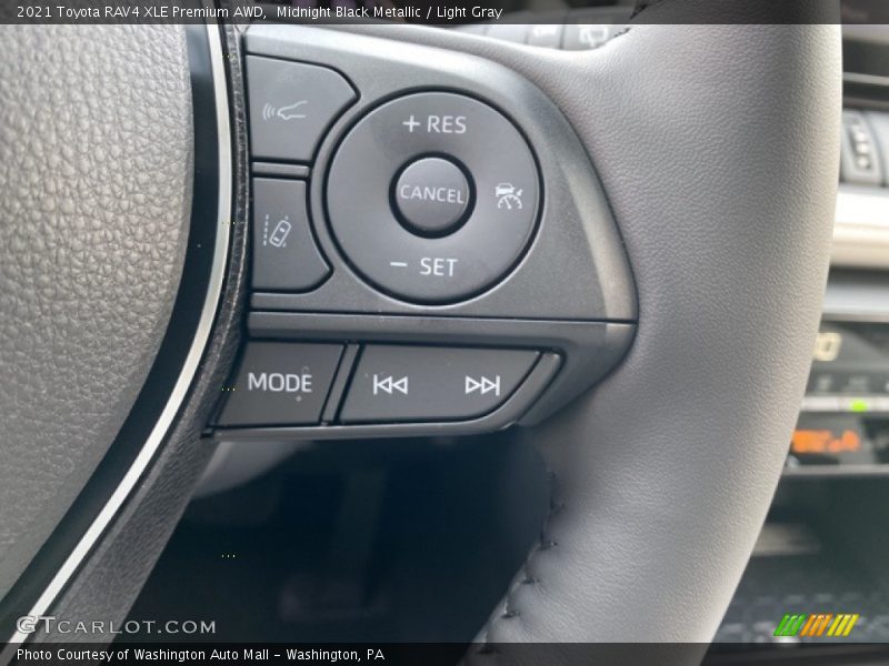 Midnight Black Metallic / Light Gray 2021 Toyota RAV4 XLE Premium AWD