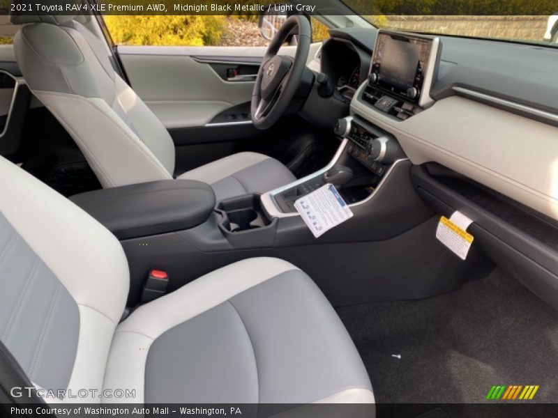Midnight Black Metallic / Light Gray 2021 Toyota RAV4 XLE Premium AWD