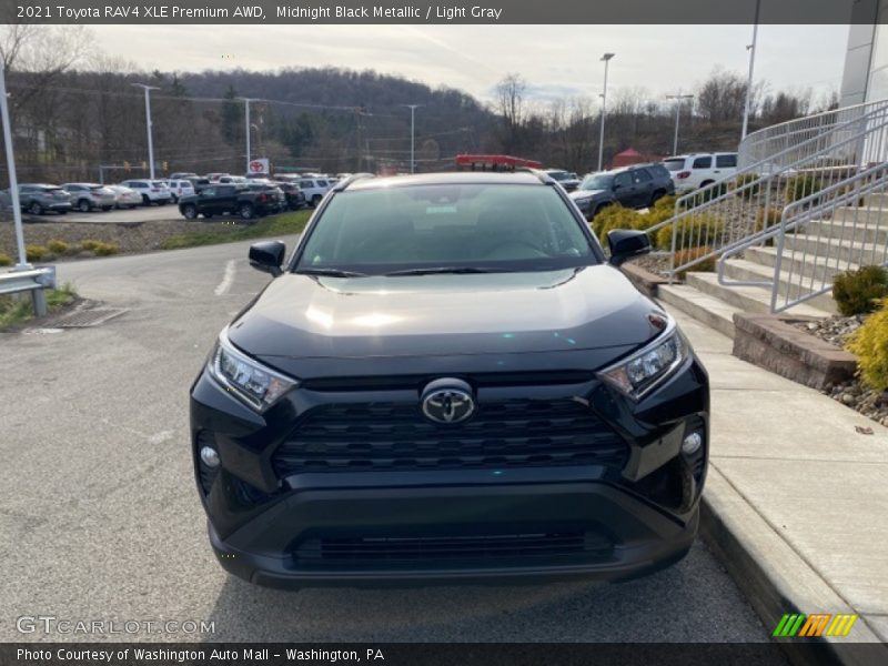 Midnight Black Metallic / Light Gray 2021 Toyota RAV4 XLE Premium AWD