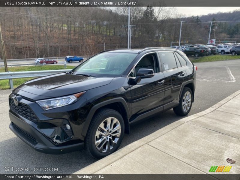 Midnight Black Metallic / Light Gray 2021 Toyota RAV4 XLE Premium AWD
