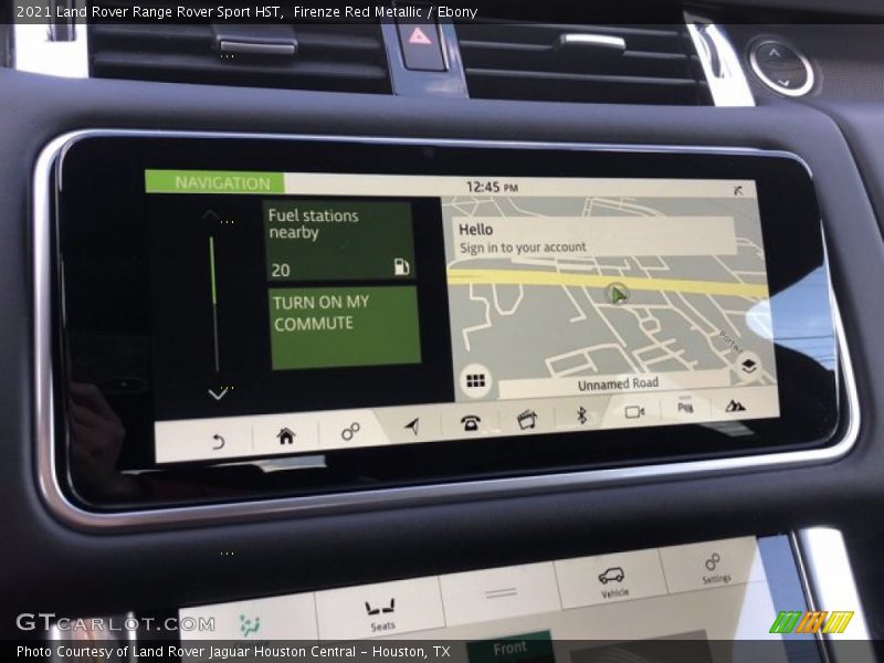 Navigation of 2021 Range Rover Sport HST