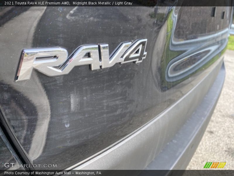 Midnight Black Metallic / Light Gray 2021 Toyota RAV4 XLE Premium AWD