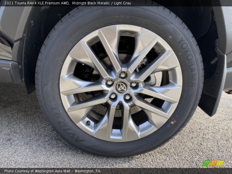Midnight Black Metallic / Light Gray 2021 Toyota RAV4 XLE Premium AWD