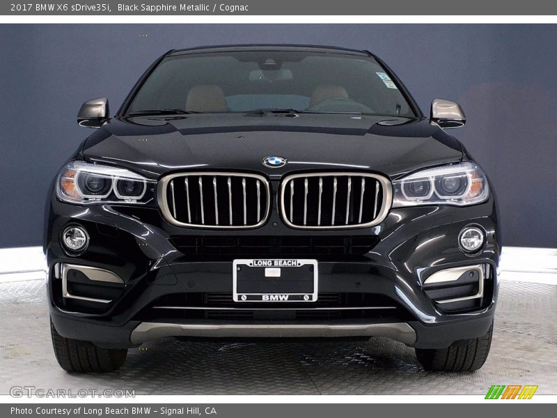 Black Sapphire Metallic / Cognac 2017 BMW X6 sDrive35i