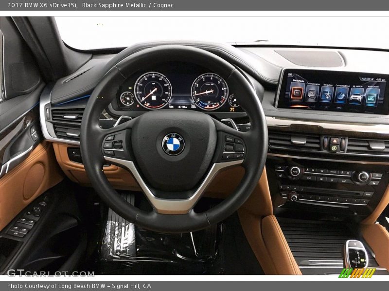 Black Sapphire Metallic / Cognac 2017 BMW X6 sDrive35i