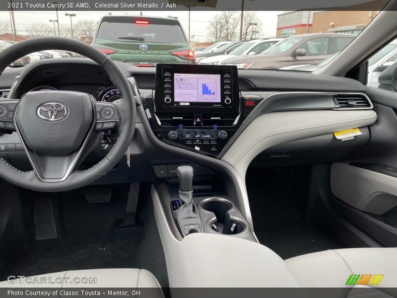 Dashboard of 2021 Camry SE AWD