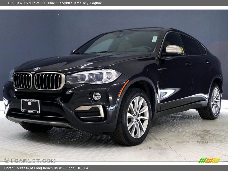 Black Sapphire Metallic / Cognac 2017 BMW X6 sDrive35i