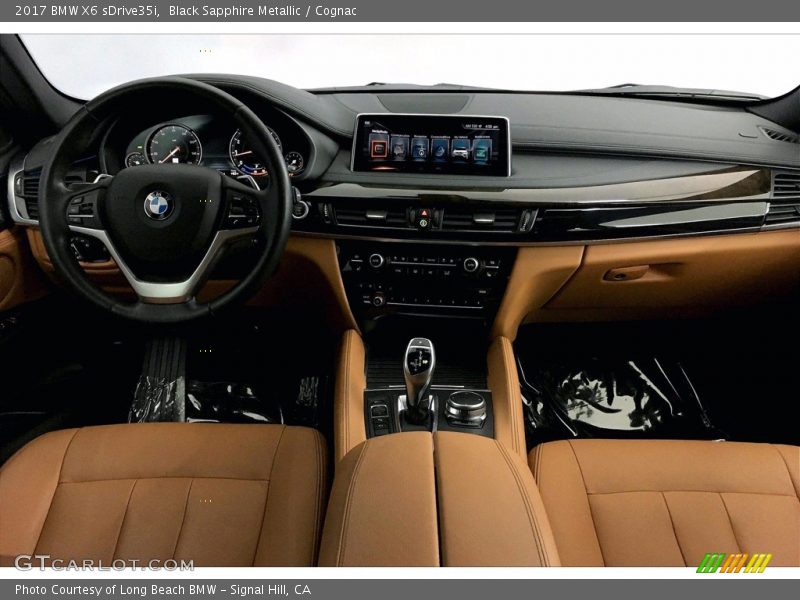 Black Sapphire Metallic / Cognac 2017 BMW X6 sDrive35i