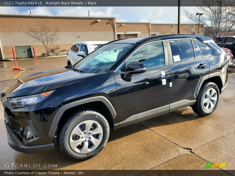 Midnight Black Metallic / Black 2021 Toyota RAV4 LE