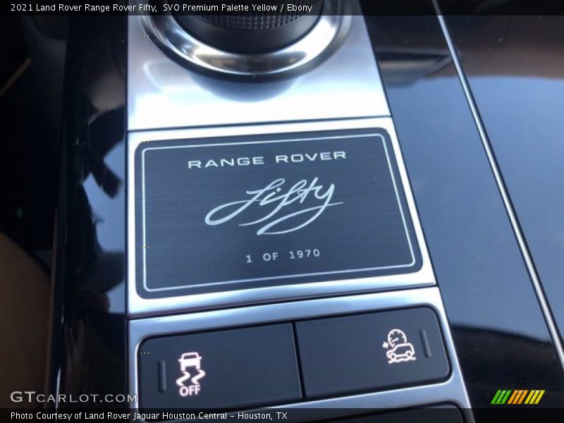 Info Tag of 2021 Range Rover Fifty