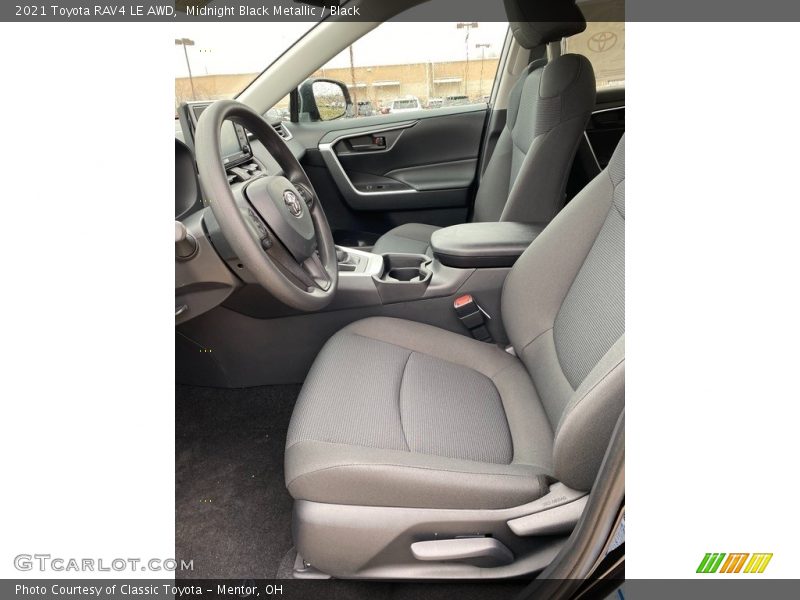 Midnight Black Metallic / Black 2021 Toyota RAV4 LE AWD