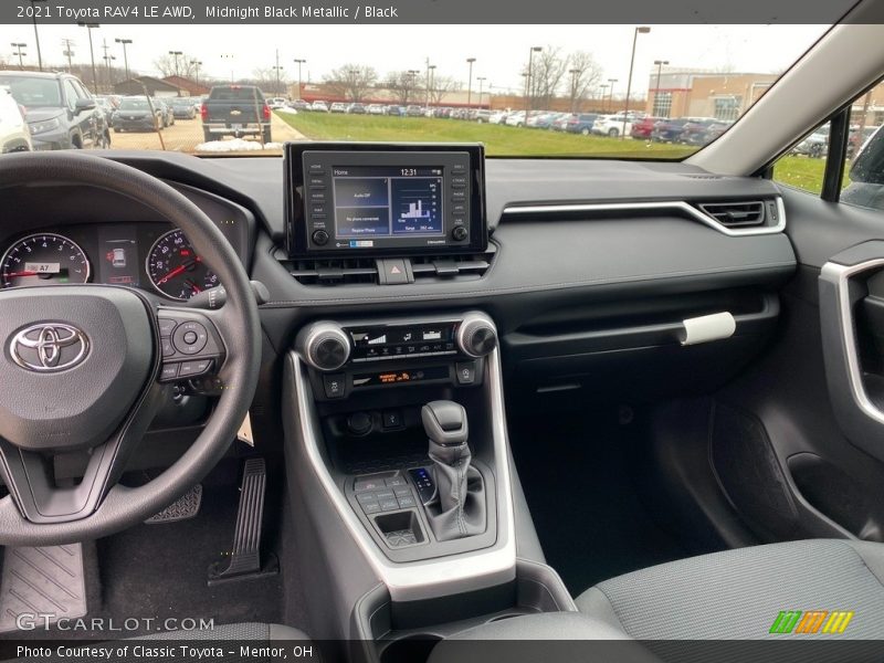 Midnight Black Metallic / Black 2021 Toyota RAV4 LE AWD