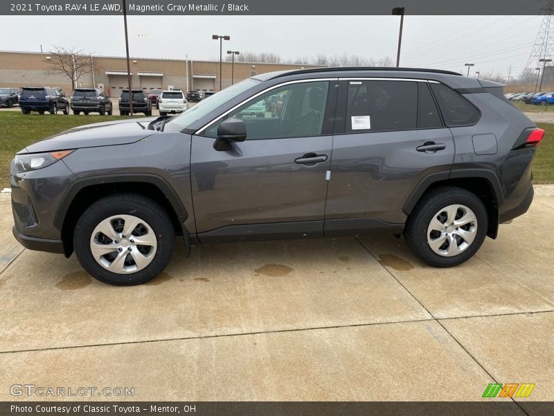Magnetic Gray Metallic / Black 2021 Toyota RAV4 LE AWD