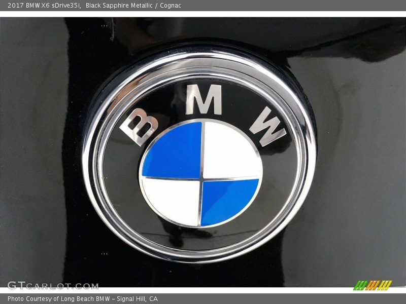 Black Sapphire Metallic / Cognac 2017 BMW X6 sDrive35i