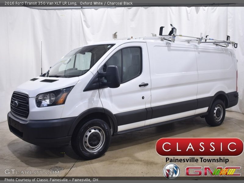 Oxford White / Charcoal Black 2016 Ford Transit 350 Van XLT LR Long