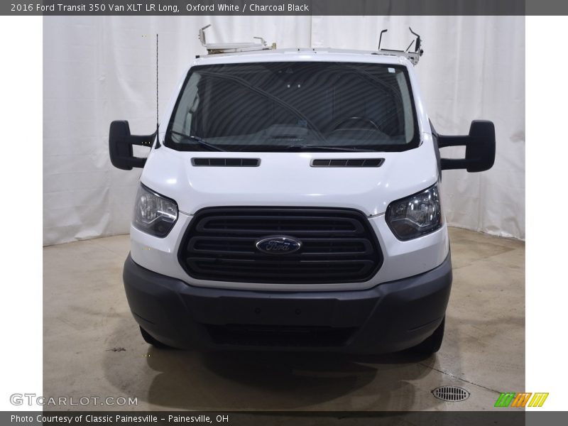 Oxford White / Charcoal Black 2016 Ford Transit 350 Van XLT LR Long