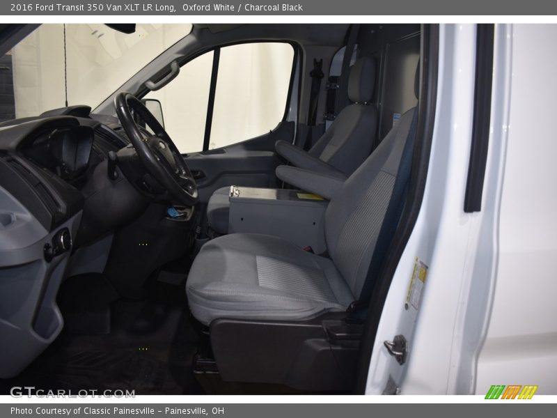 Oxford White / Charcoal Black 2016 Ford Transit 350 Van XLT LR Long