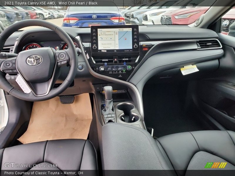 Wind Chill Pearl / Black 2021 Toyota Camry XSE AWD