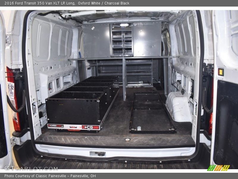 Oxford White / Charcoal Black 2016 Ford Transit 350 Van XLT LR Long