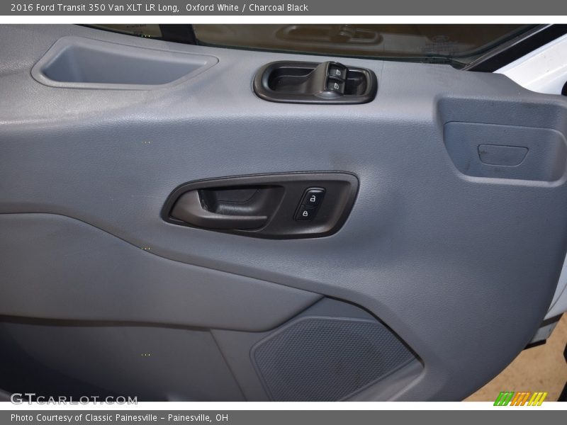 Oxford White / Charcoal Black 2016 Ford Transit 350 Van XLT LR Long